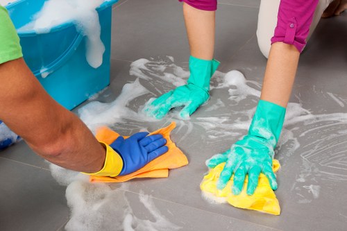 Professional office cleaning in Kennington reception area