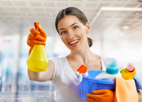 Office cleaners in Kennington working in a modern workspace