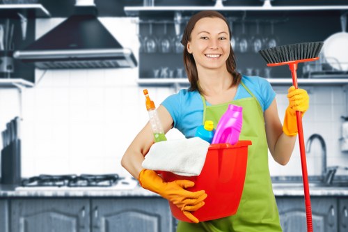 Local cleaner in Kennington working on a well-kept interior space