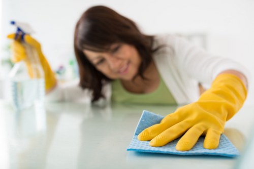 WCAG 2.1 AA accessibility commitment for a cleaning service website