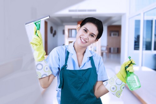 Commercial cleaning tools used in a Kennington office