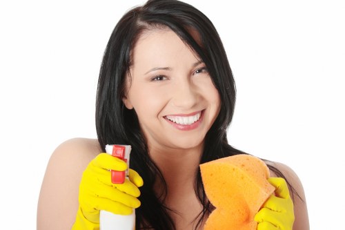 Routine window cleaning equipment used in Kennington